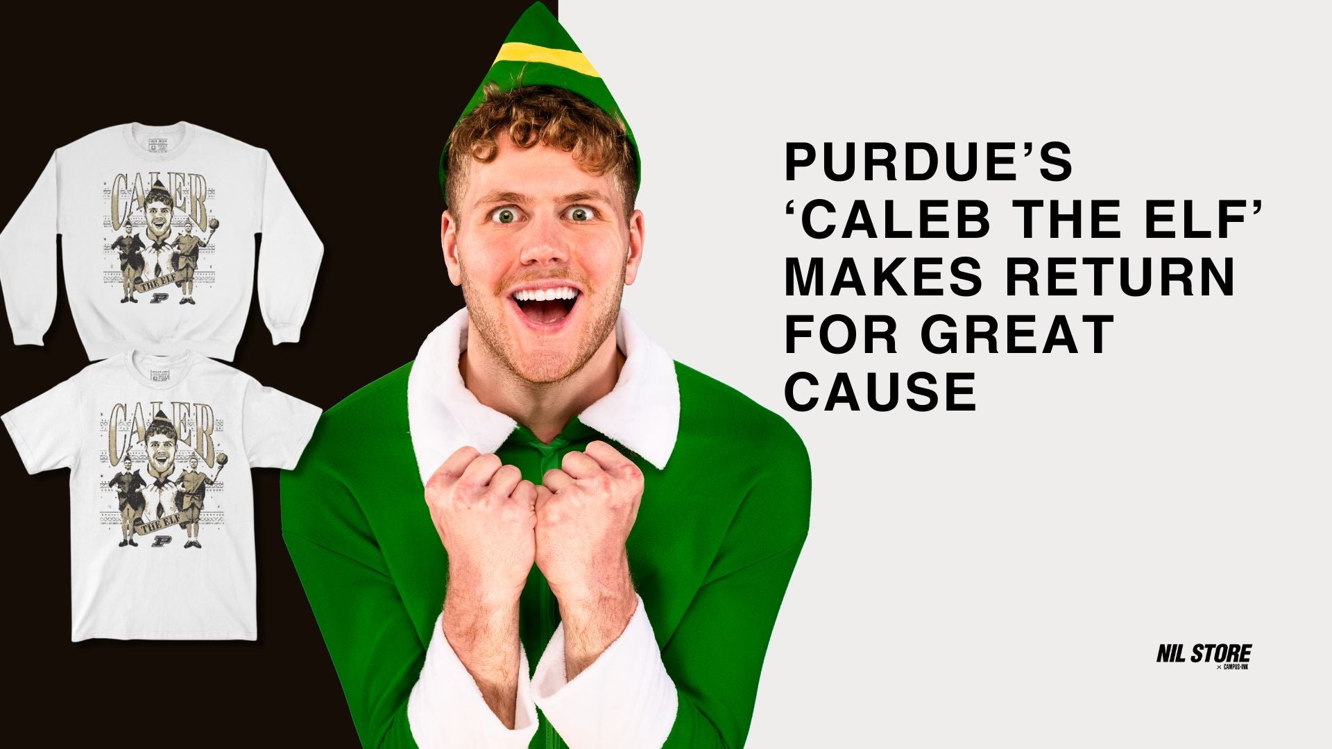 Caleb Furst Spins Into The Holidays The Nil Store And Purdue Athletic The Purdue Nil Store