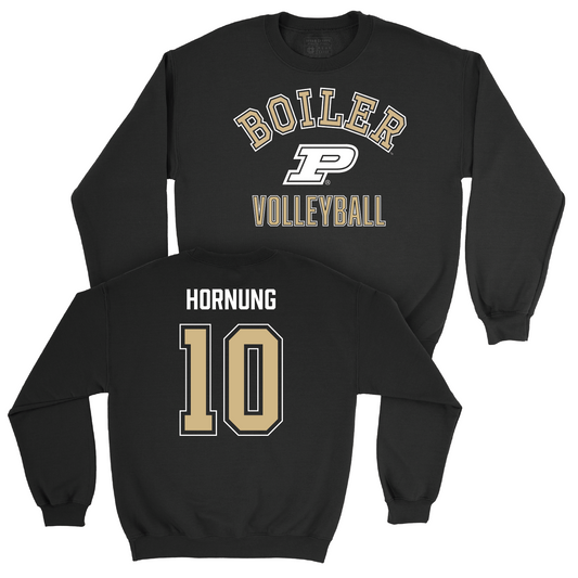 Women's Volleyball Black Classic Crew - Ali Hornung | #10 Youth Small