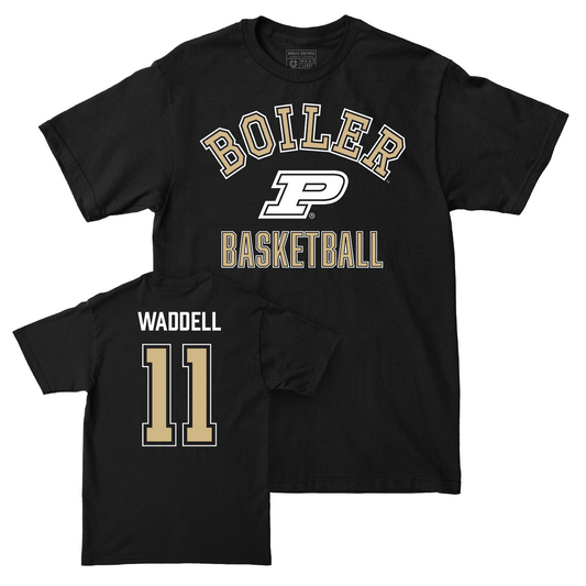 Men's Basketball Black Classic Tee - Brian Waddell | #11 Youth Small