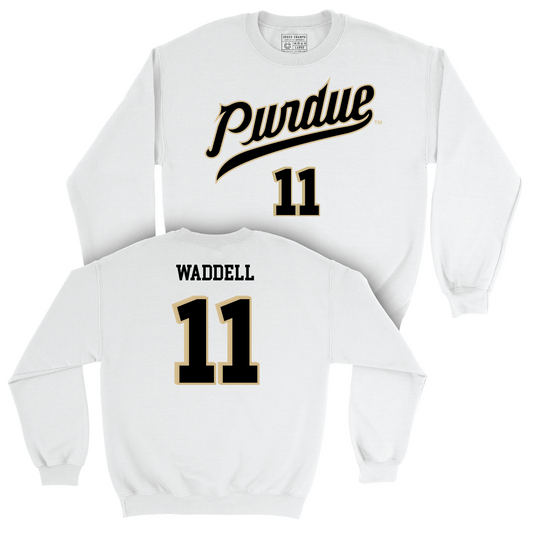 Men's Basketball White Shirsey Crew - Brian Waddell | #11 Youth Small