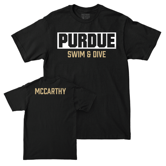 Swim & Dive Black Staple Tee - Connor McCarthy Youth Small