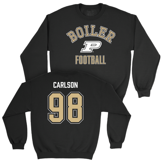 Football Black Classic Crew - Drake Carlson | #98 Youth Small