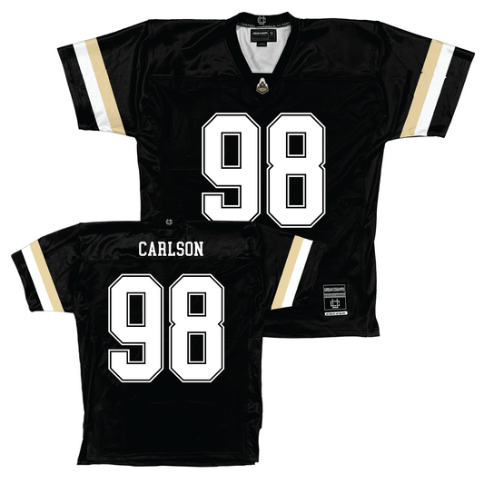 Purdue Black Football Jersey - Drake Carlson | #98 Youth Small
