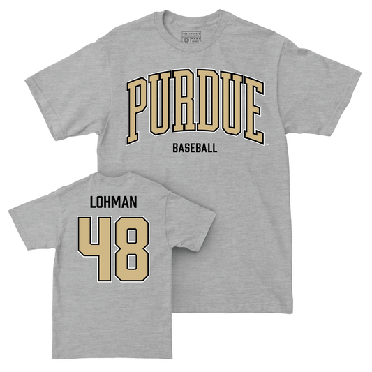 Baseball Sport Grey Arch Tee - Griffin Lohman | #48 Youth Small