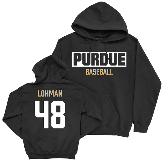 Baseball Black Staple Hoodie - Griffin Lohman | #48 Youth Small