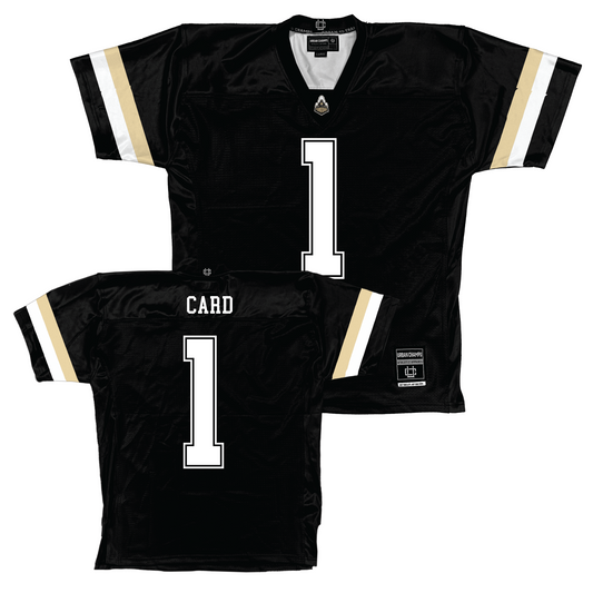 Purdue Black Football Jersey - Hudson Card | #1 Youth Small