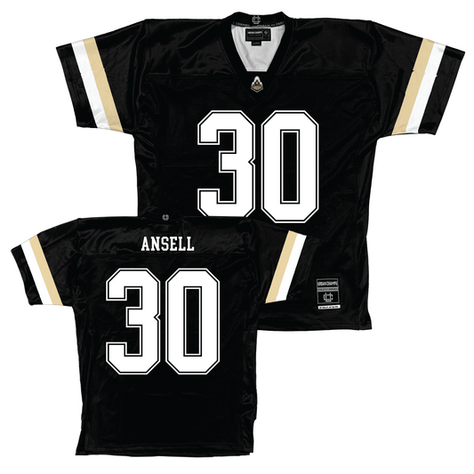 Purdue Black Football Jersey - Jack Ansell | #30 Youth Small