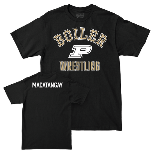 Wrestling Black Classic Tee - Jacob Macatangay Youth Small