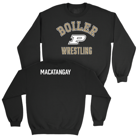 Wrestling Black Classic Crew - Jacob Macatangay Youth Small