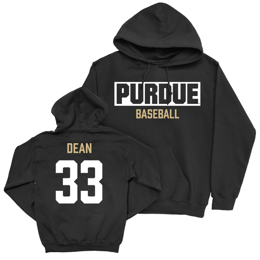 Baseball Black Staple Hoodie - Parker Dean | #33 Youth Small