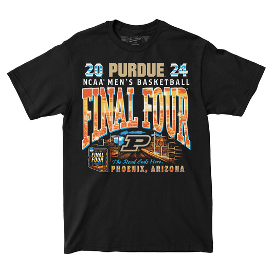 Purdue MBB 2024 Final Four Streetwear Black T-shirt by Retro Brand