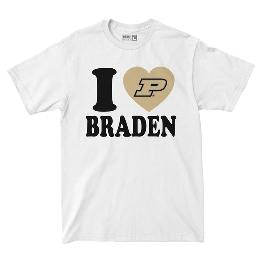 EXCLUSIVE RELEASE: Braden Smith I Heart Braden White Tee