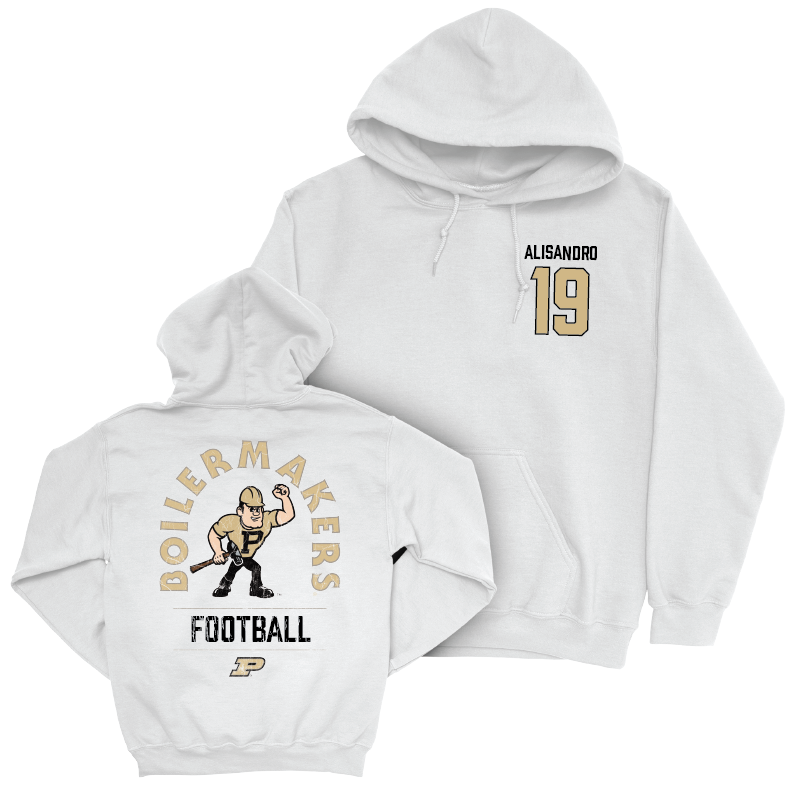 Football White Mascot Hoodie  - Botros Alisandro