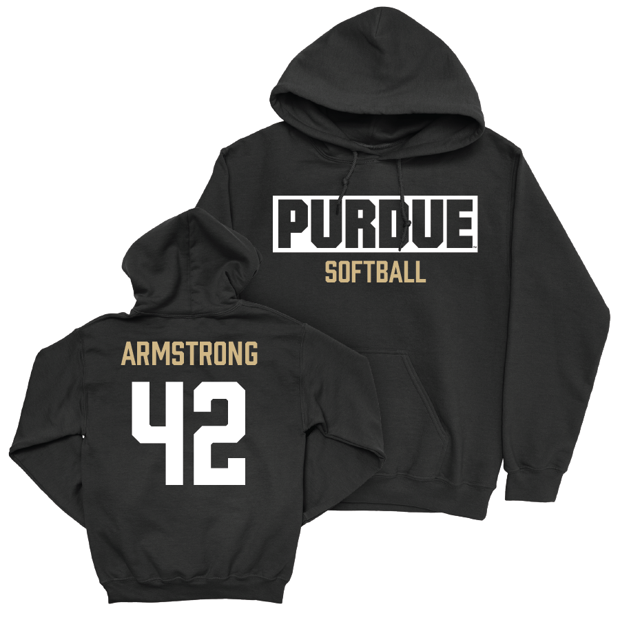 Softball Black Staple Hoodie  - Ansley Armstrong