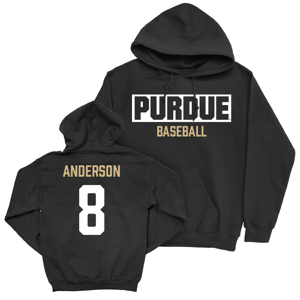 Baseball Black Staple Hoodie     - Brandon Anderson