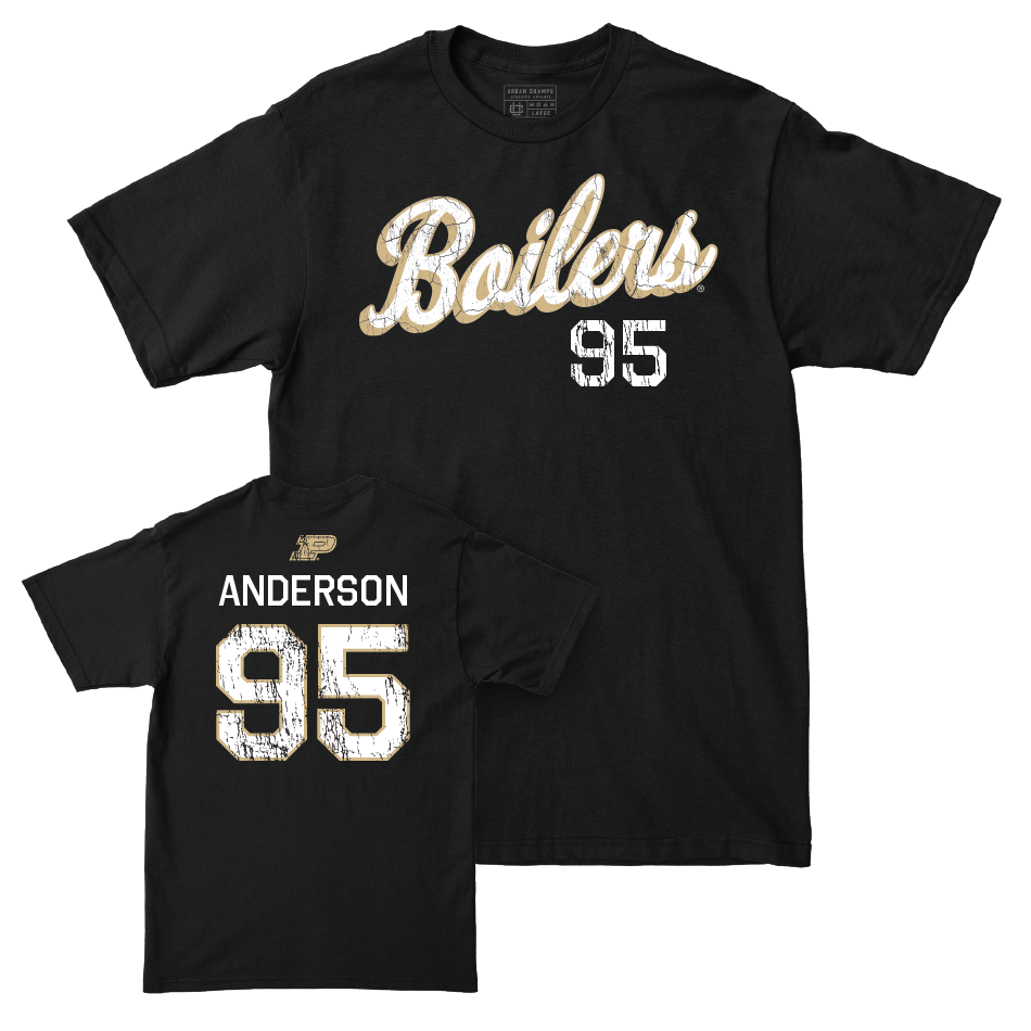 Football Black Script Tee  - Joe Anderson