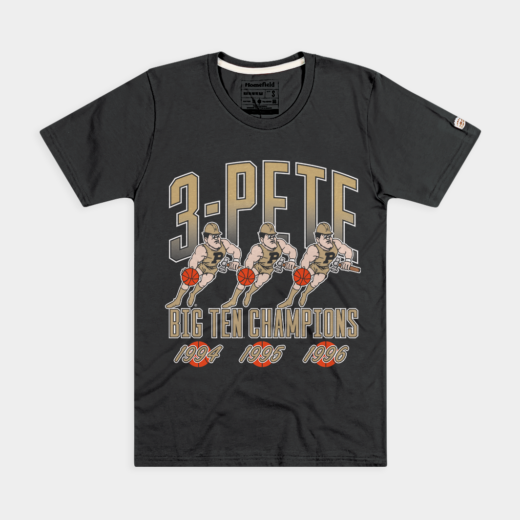 Homefield: Purdue Boilermakers "3-Pete" Big Ten Champions Tee