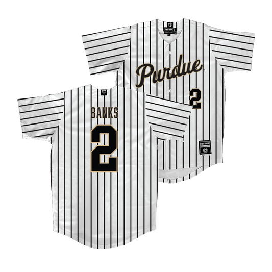 Purdue Softball White Jersey - Khloe Banks | #2