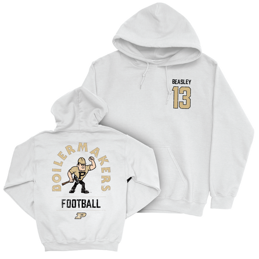 Football White Mascot Hoodie   - Koy Beasley