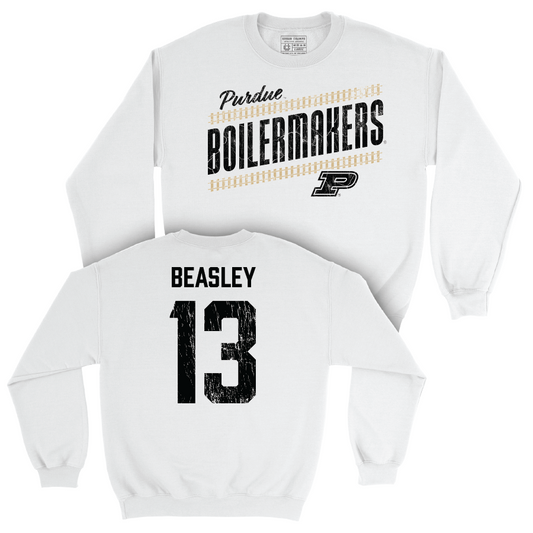 Football White Slant Crew   - Koy Beasley