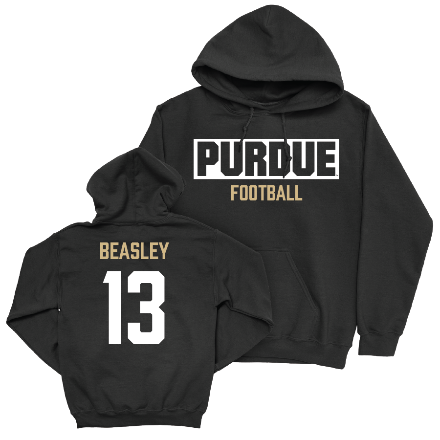 Football Black Staple Hoodie   - Koy Beasley