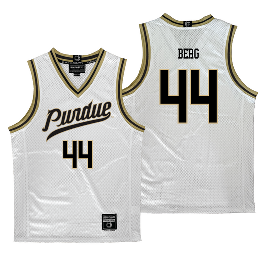 Purdue Men's Basketball White Jersey - William Berg | #44