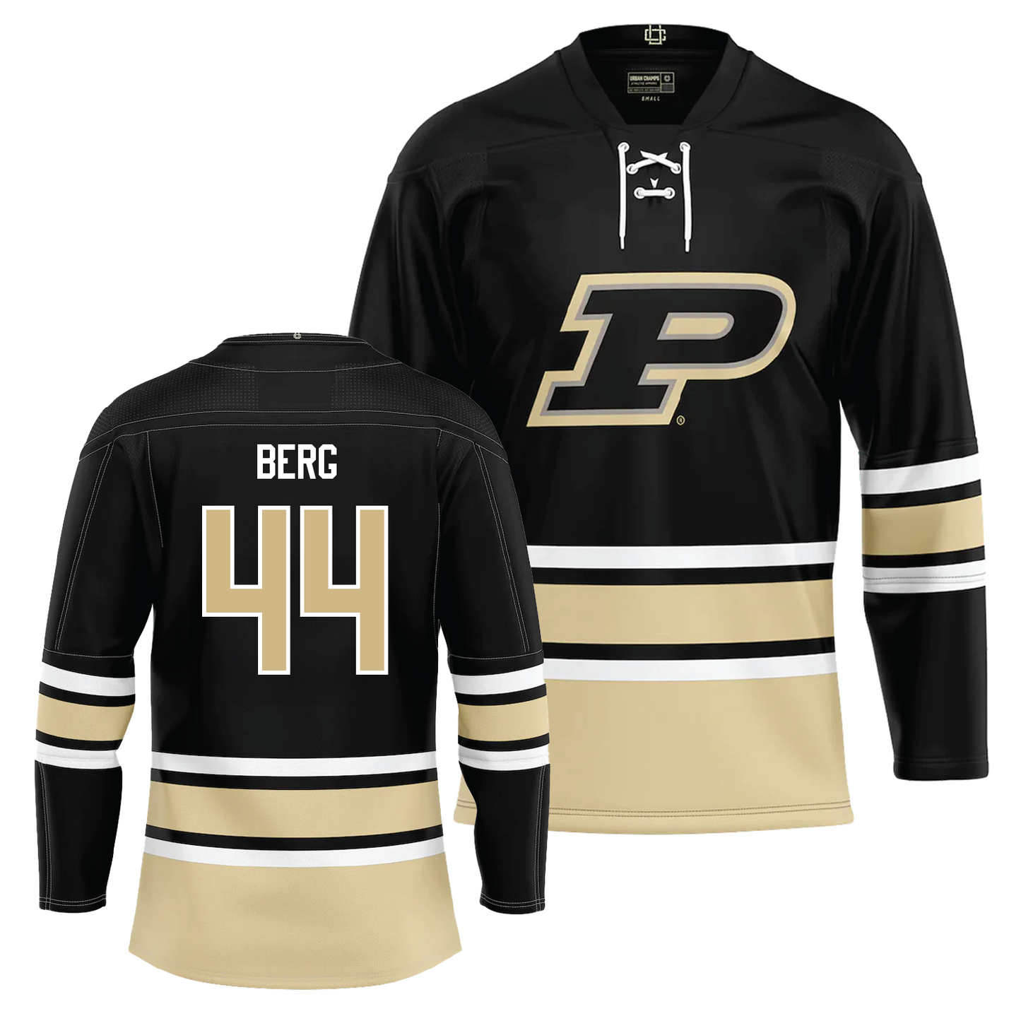 Purdue Men's Basketball  Black Hockey Jersey - William Berg | #44