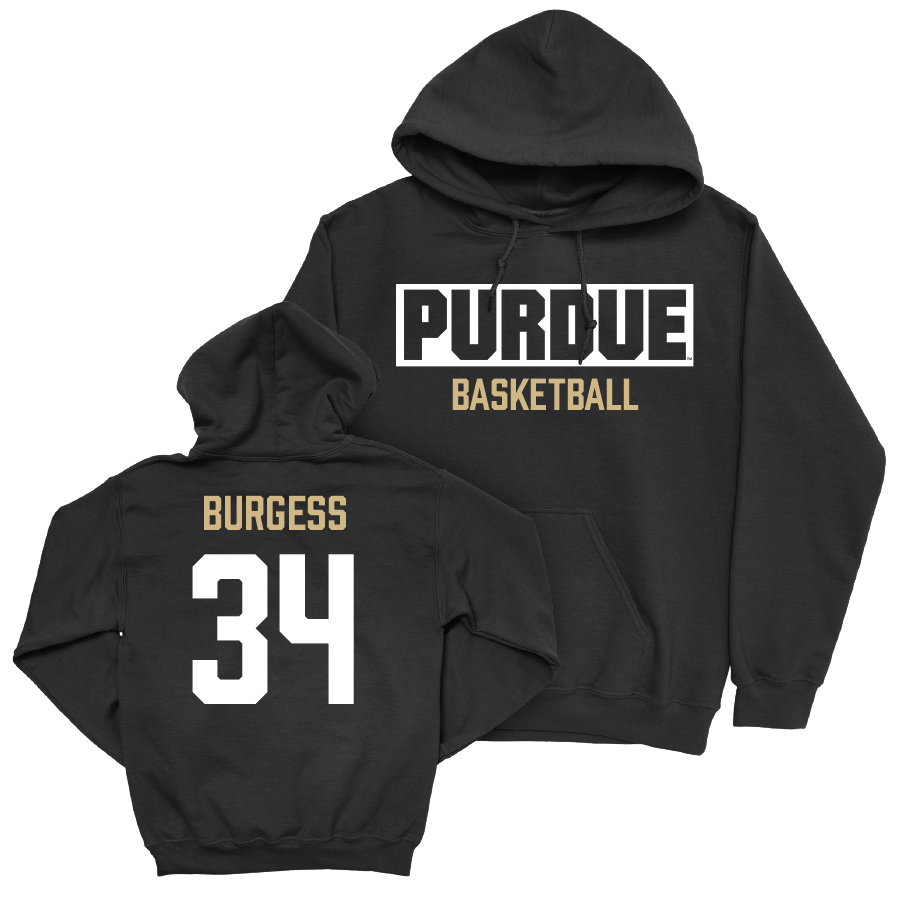 Men's Basketball Black Staple Hoodie  - Raleigh Burgess