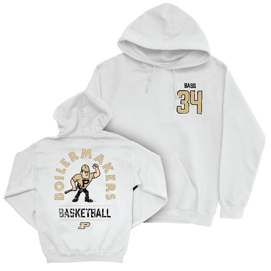 Women's Basketball White Mascot Hoodie   - Reagan Bass