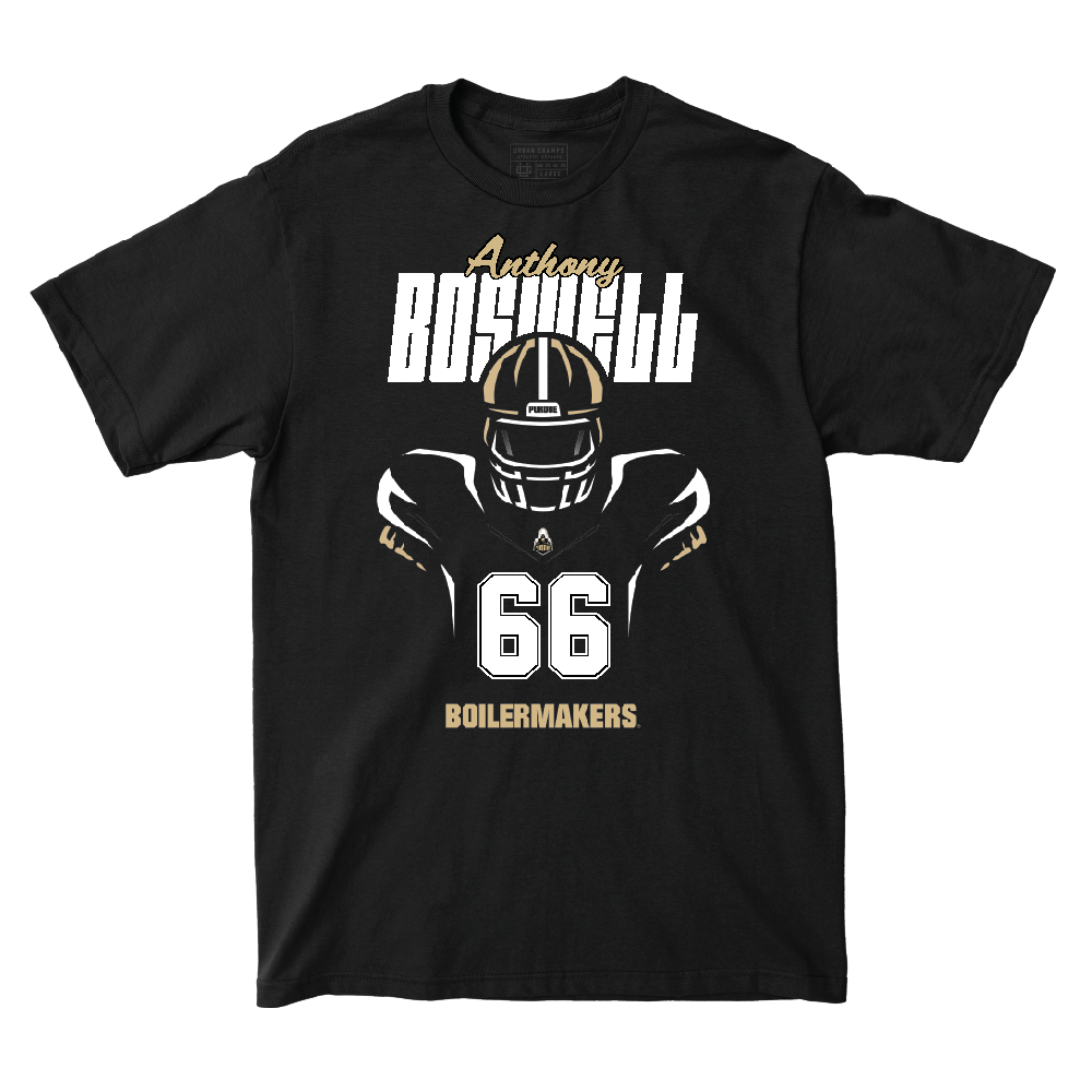 Silhouette Black Football Tee   - Anthony Boswell