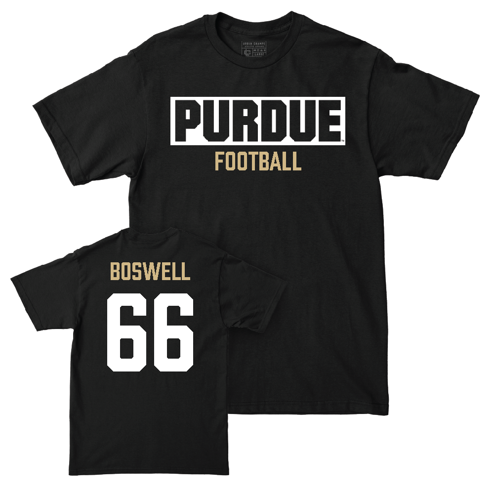 Football Black Staple Tee   - Anthony Boswell