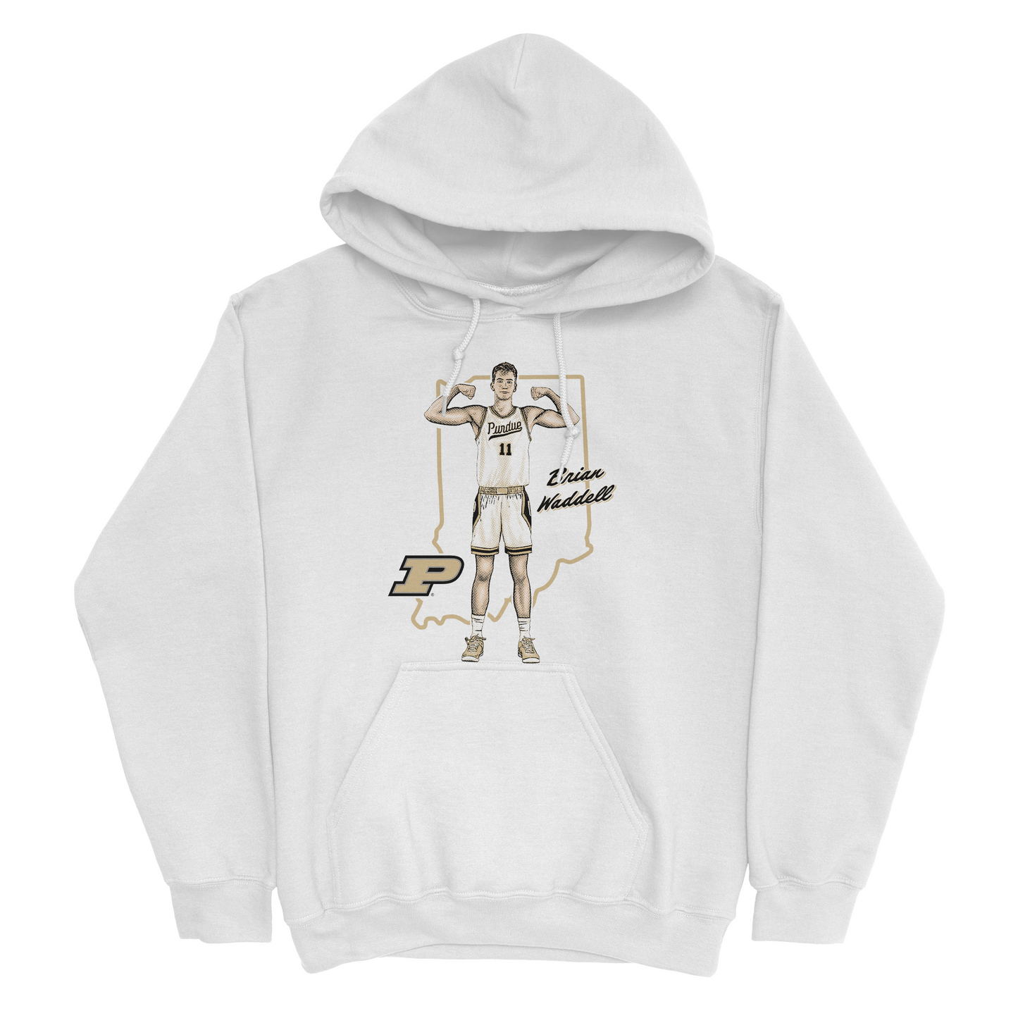 EXCLUSIVE RELEASE: Brian Waddell Native White Hoodie