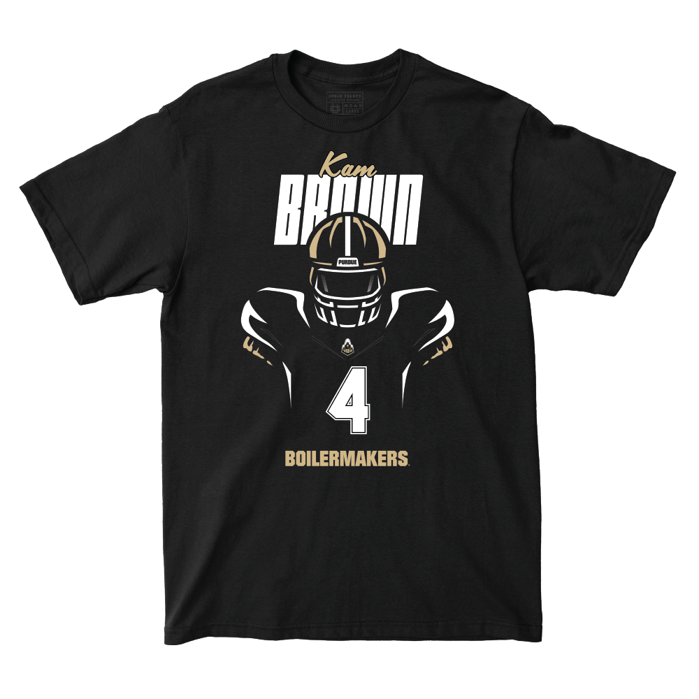 Silhouette Black Football Tee   - Kam Brown