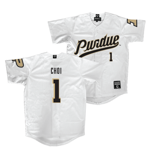 Purdue Baseball White Jersey    - Albert Choi