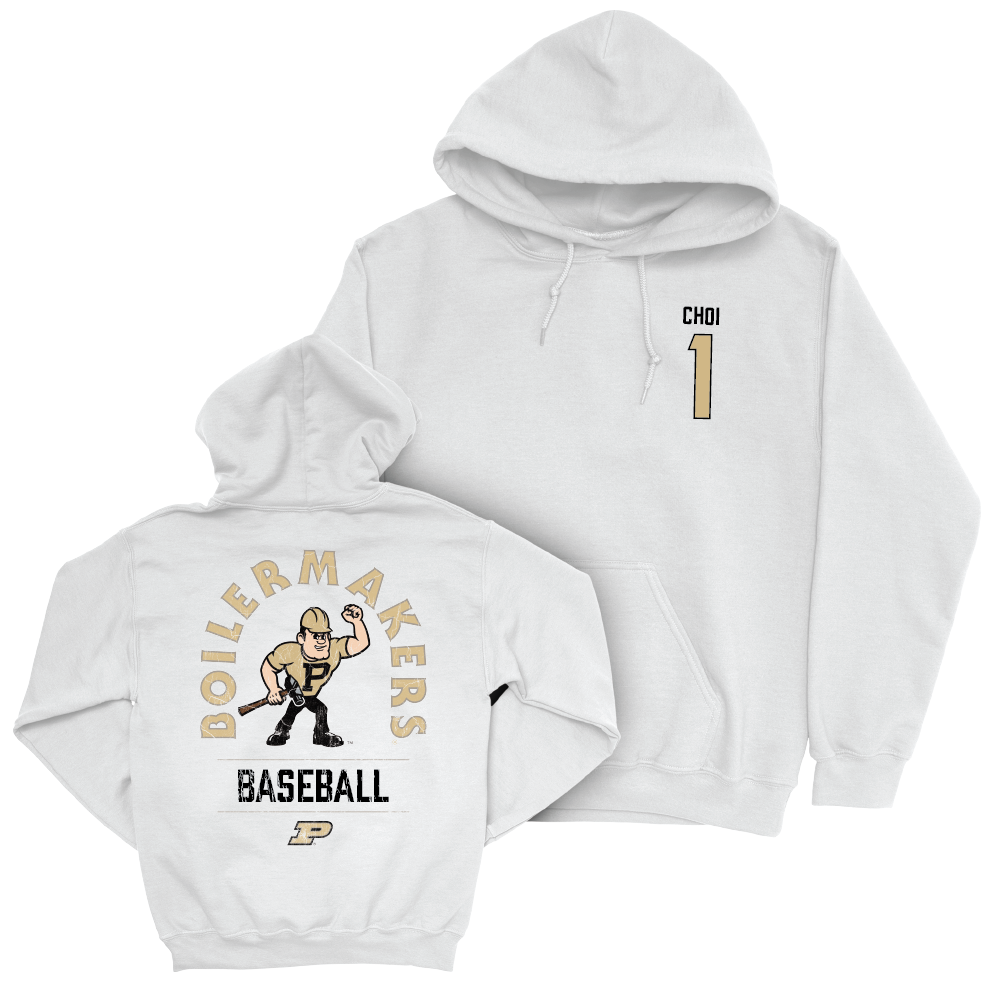 Baseball White Mascot Hoodie     - Albert Choi