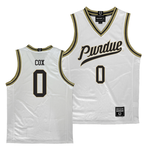 Purdue Men's Basketball White Jersey  - CJ Cox