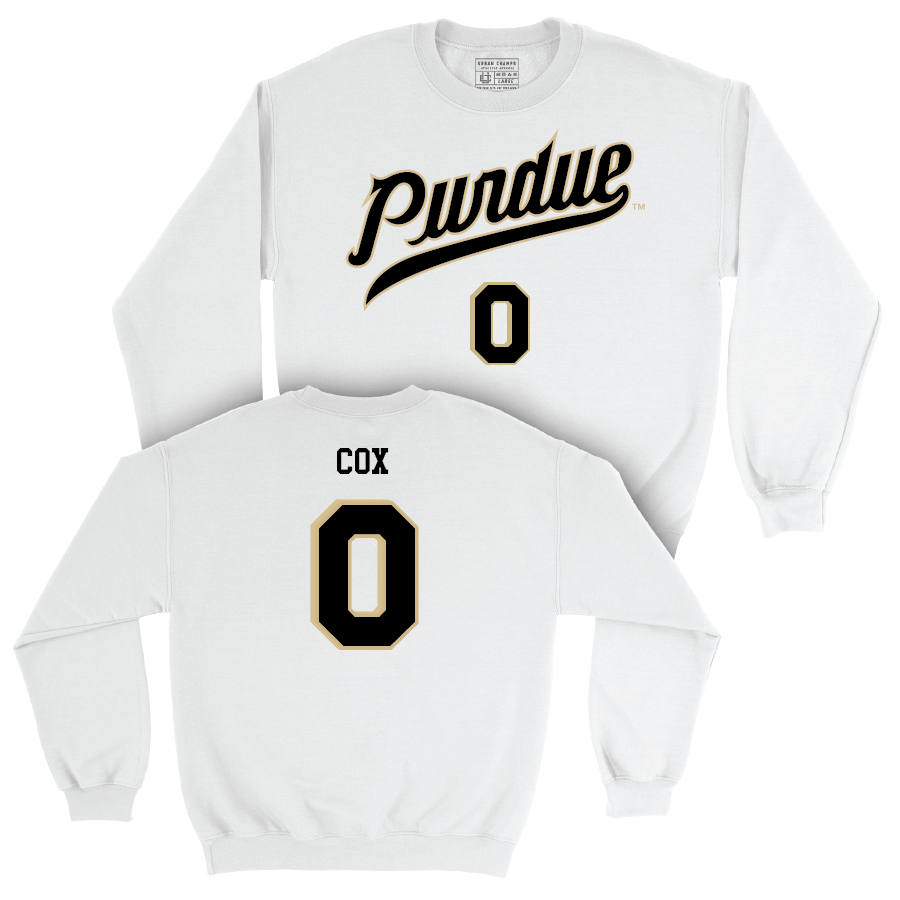 Men's Basketball White Shirsey Crew  - CJ Cox