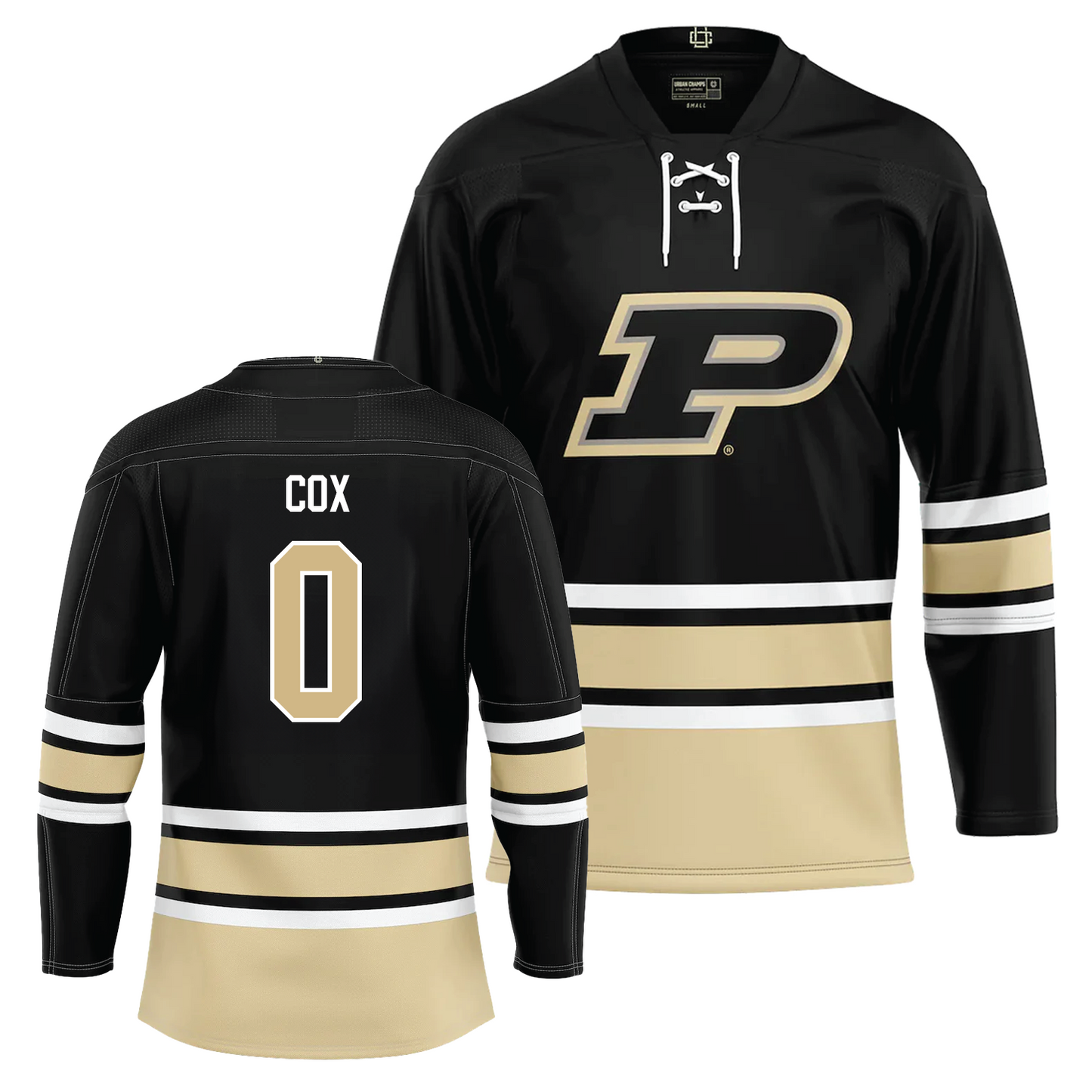 Purdue Men's Basketball  Black Hockey Jersey  - CJ Cox