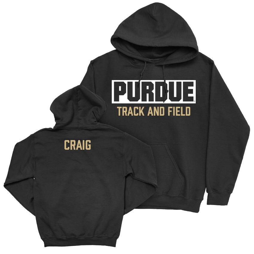 Track & Field Black Staple Hoodie  - Autumn Craig