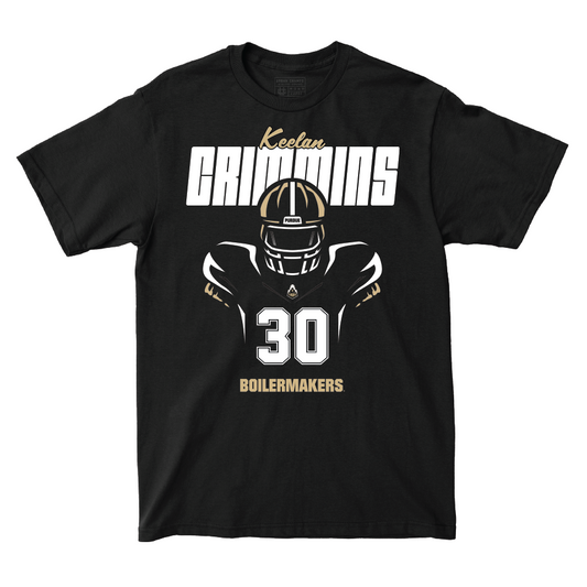 Silhouette Black Football Tee   - Keelan Crimmins