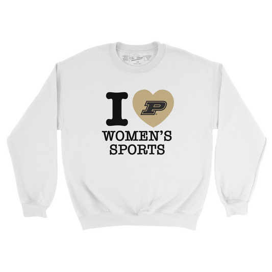 EXCLUSIVE RELEASE: I Love Women's Sport White Crew