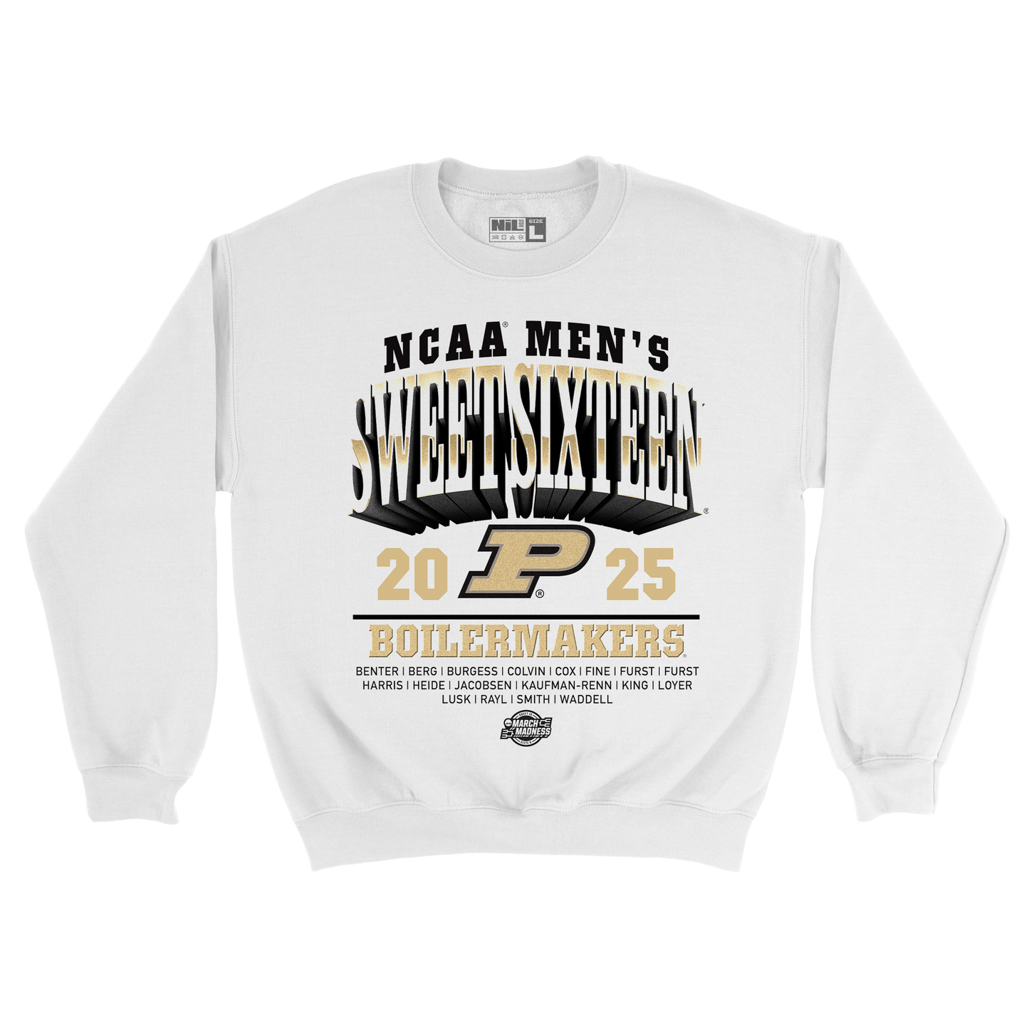 Purdue Men's Basketball Sweet Sixteen Streetwear Crew