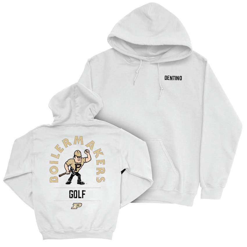 Men's Golf White Mascot Hoodie   - Nick Dentino