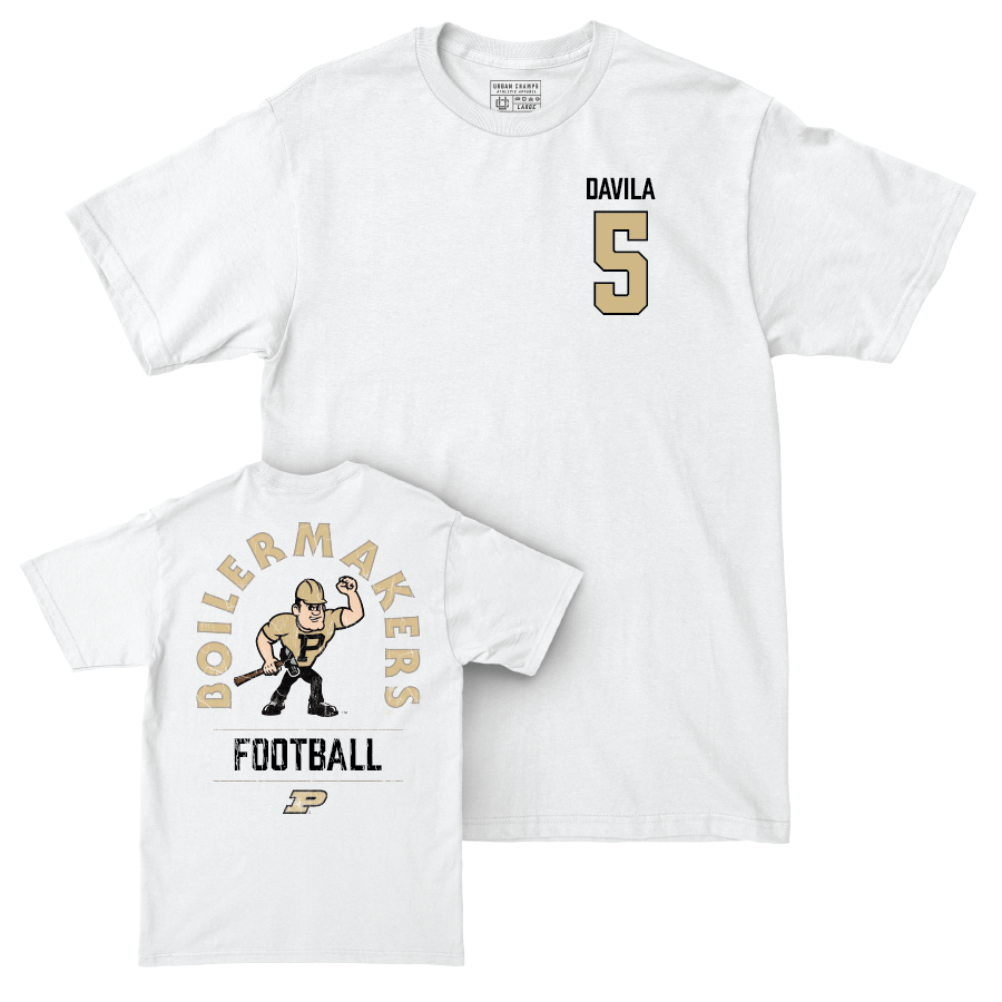 Football White Mascot Comfort Colors Tee  - Marcos Davila