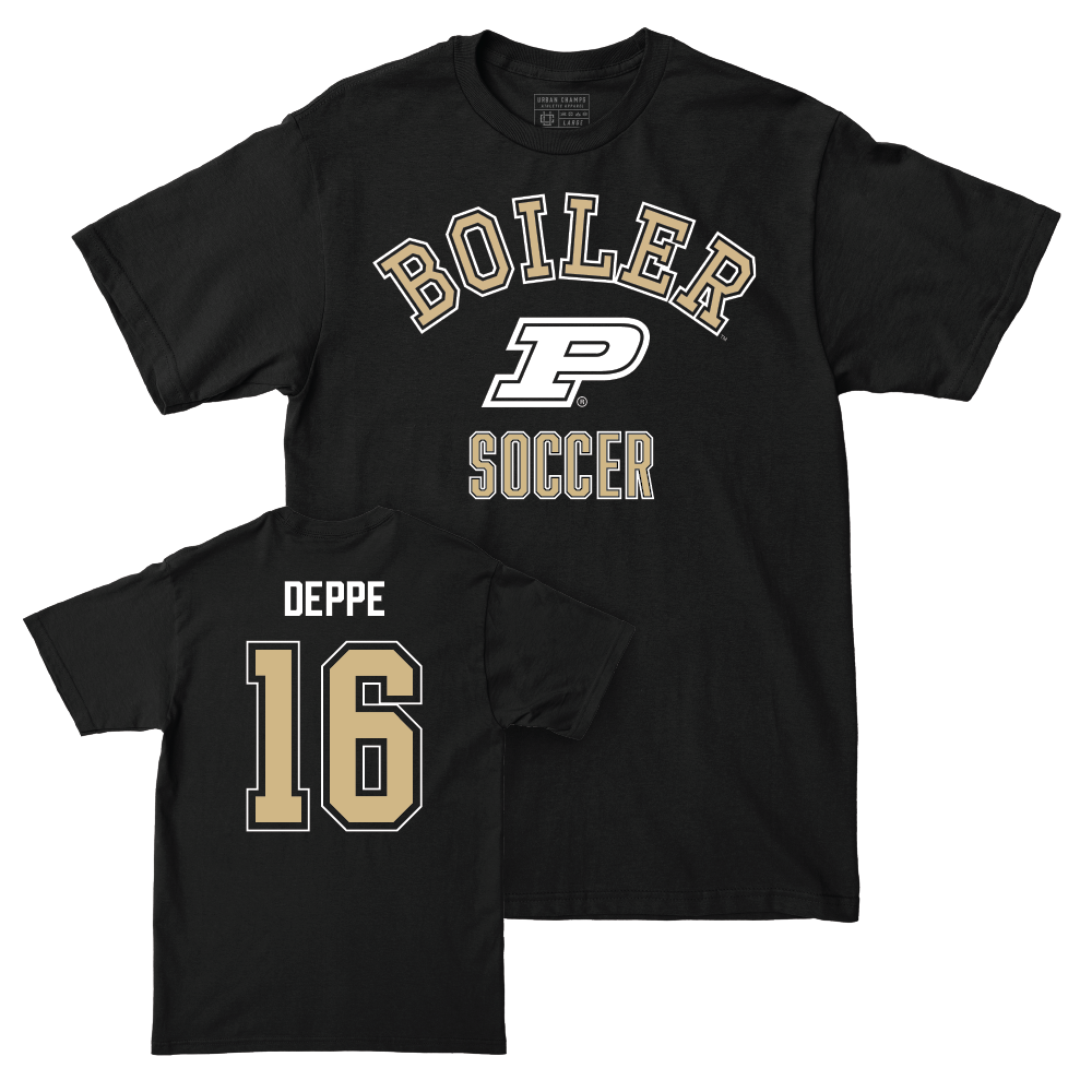 Women's Soccer Black Classic Tee  - Emilia Deppe