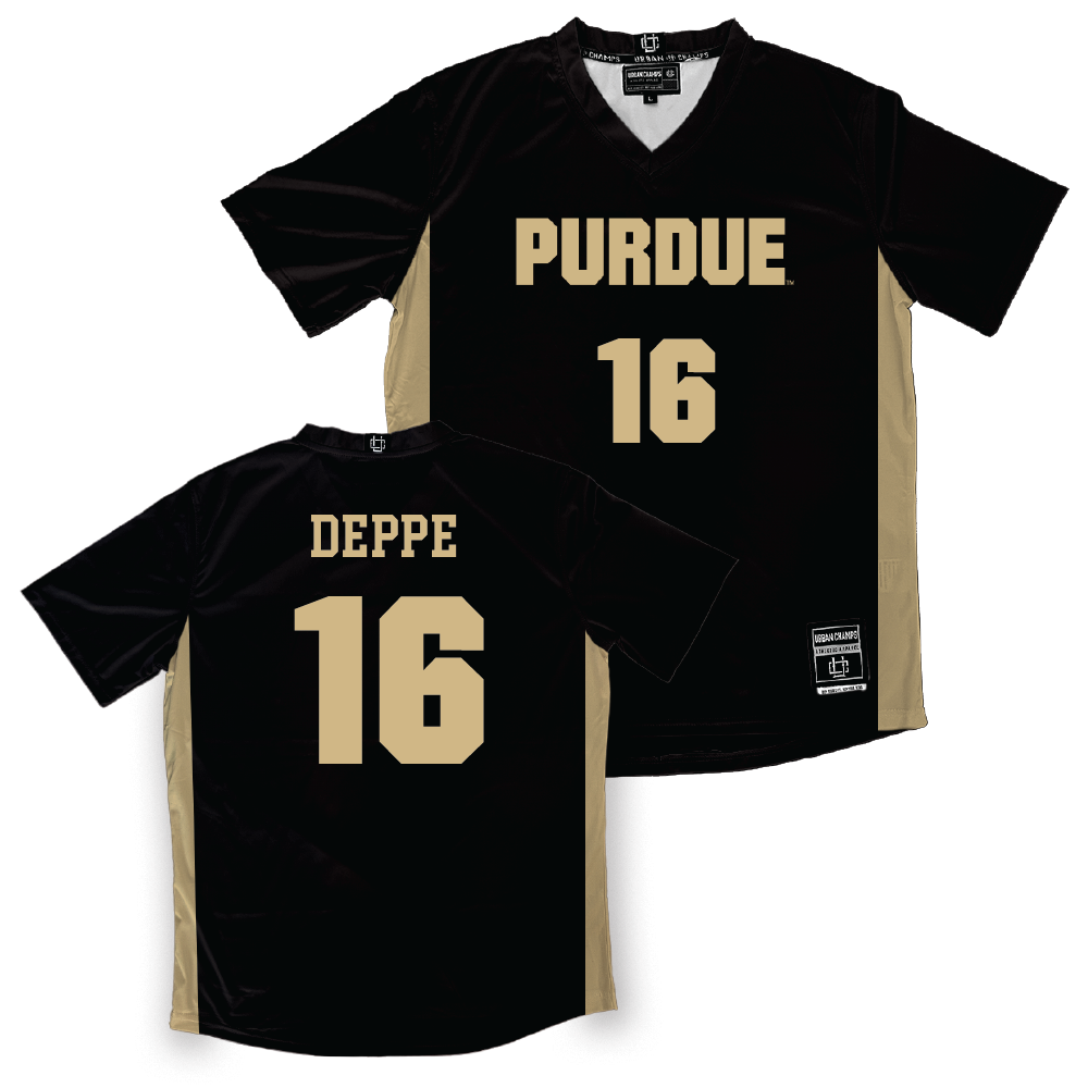 Purdue Women's Soccer Black Jersey  - Emilia Deppe