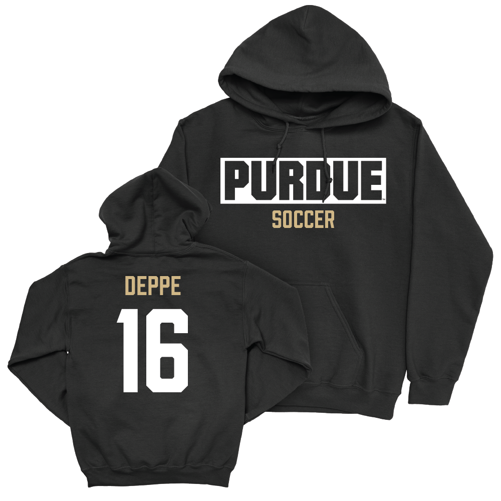 Women's Soccer Black Staple Hoodie  - Emilia Deppe