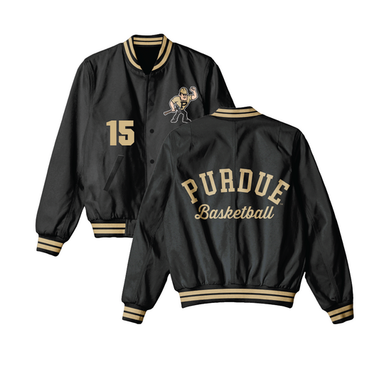 PRE-ORDER: Purdue Men's Basketball Varsity Bomber Jacket - Zach Edey | #15