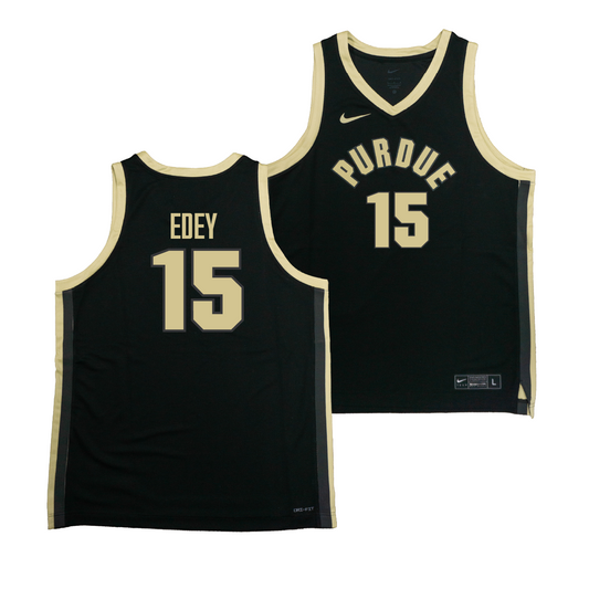 Nike Purdue Boilermakers Black NIL Game Replica Basketball Jersey - Zach Edey | #15