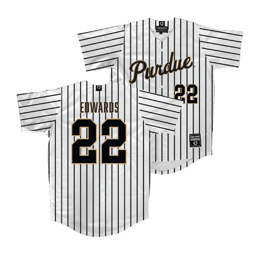 Purdue Softball White Jersey - Becca Edwards | #22